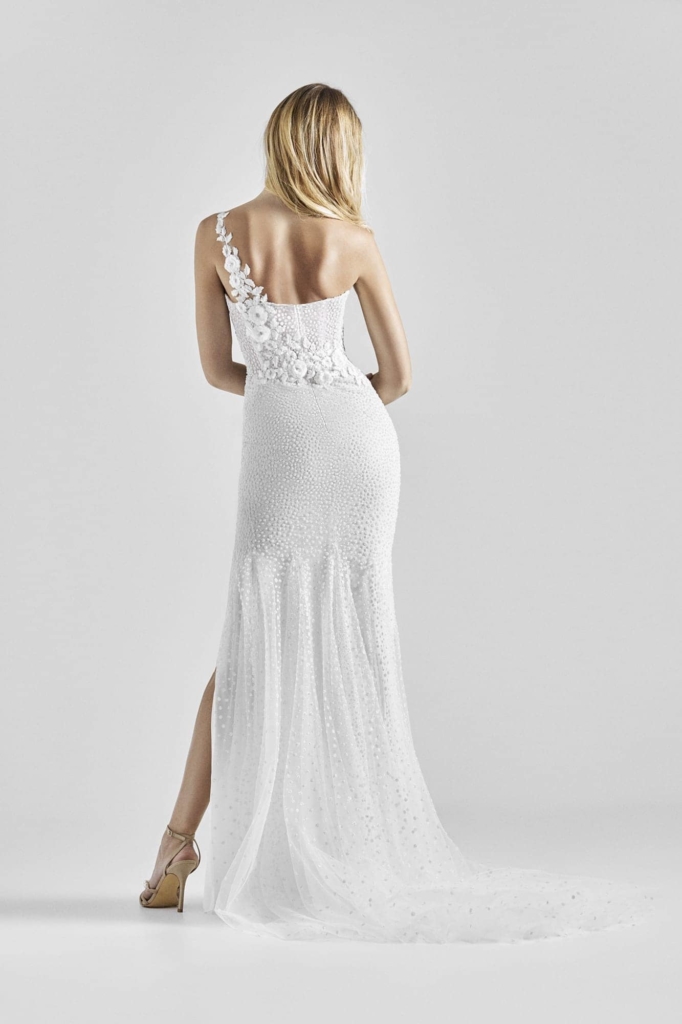 Robe de mariée Coquelicot Hervé Moreau Blanc Poudré Robe Coquelicot Hervé Moreau Blanc Poudré