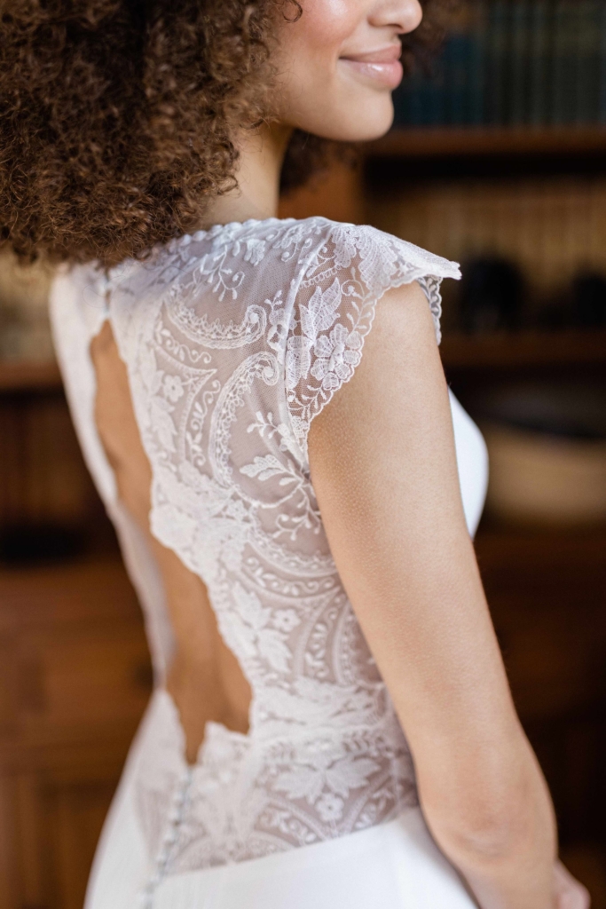 Robe Sia Angeola Biarritz Blanc Poudré