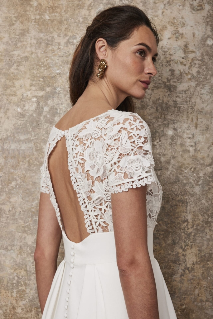 Robe Dormelle Angeola Biarritz Blanc Poudré