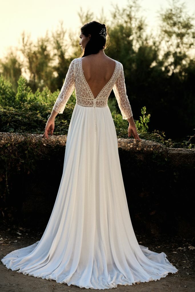 Modèle Toronto ANGEOLA MARIAGE - robe de mariée avec manches